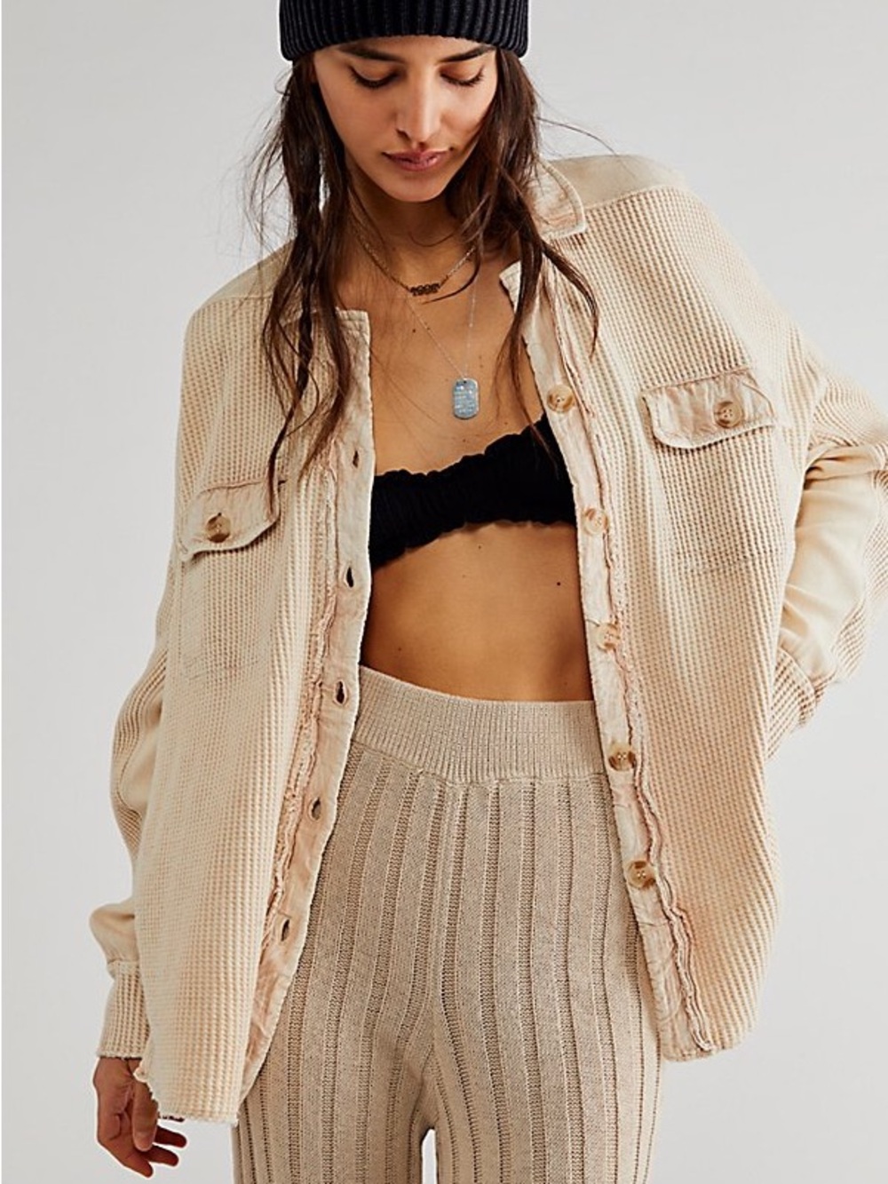 Free People One Tan Cream One Scout Jacket